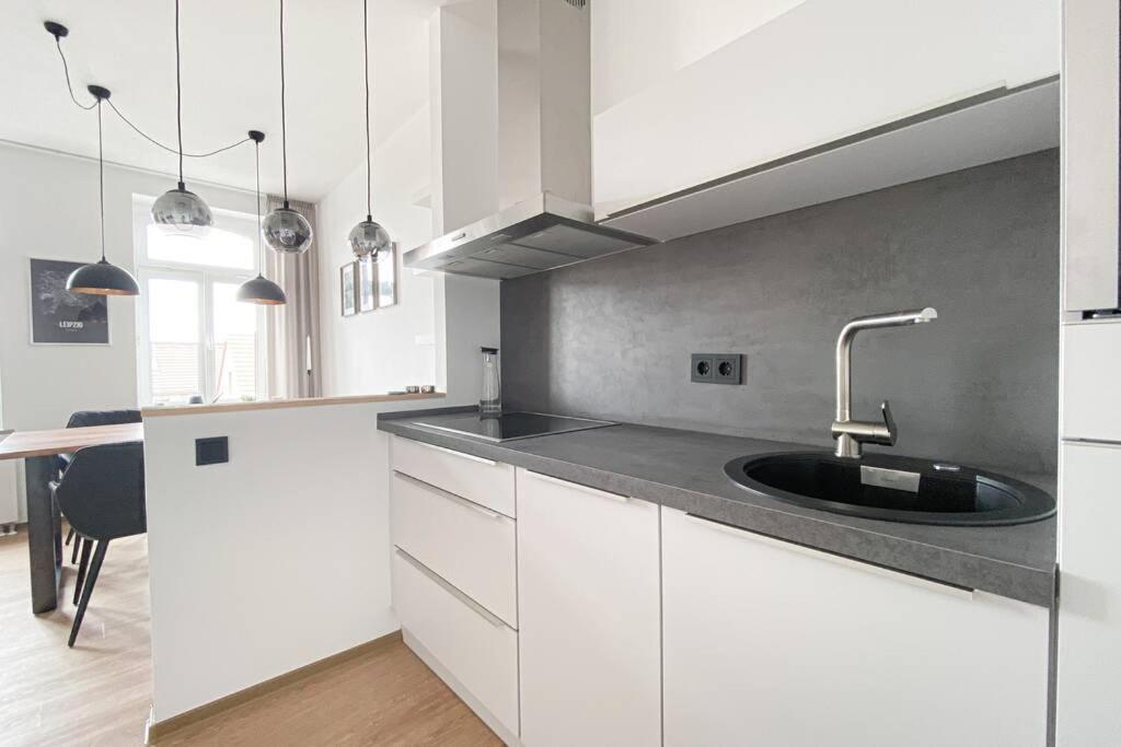 Luxus-Apartment In Leipzig Mit Privat-Parkplatz Exterior foto